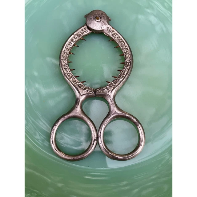 Antique 1800's Ornate Boiled Egg Top Cutter Victorian