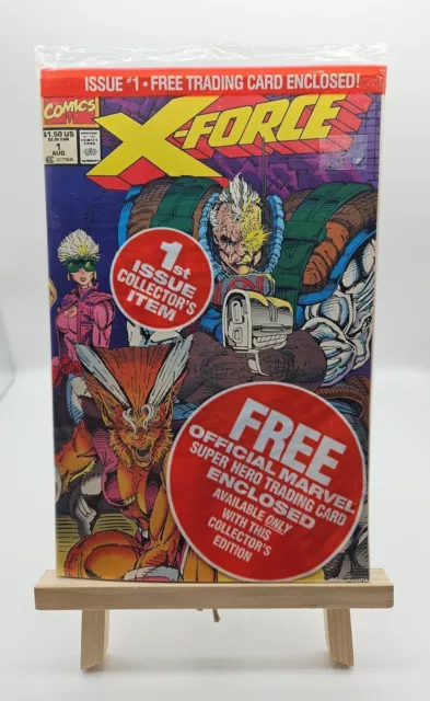X-Force #1: Sealed Polybag With Cable Trading Card! Marvel Comics (1991)