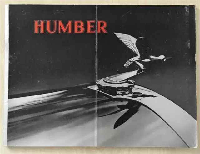 HUMBER Car Range Sales Brochure For 1935 #H31 1566 SNIPE 80 16/60 Pullman TWELVE