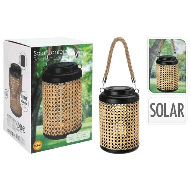 Lanterna Solare Con Fiamma Tremolante – Lampada Da Esterno Impermeabile Con Manico In Corda, Ricarica USB, Per Giardino, Patio E Halloween