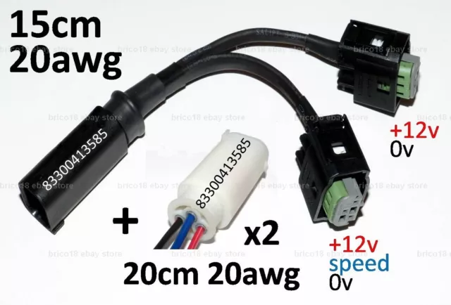 BMW Accessory Plug 15cm/20awg/3p + x2w 83300413585 - R1200 R1250 GS RT RS XR K F