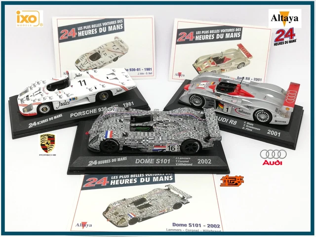 Lot De 3 Porsche Miniatures 1/43 – Solido, Brumm, Ixo – 550, 935, 936 (sans Boîte)