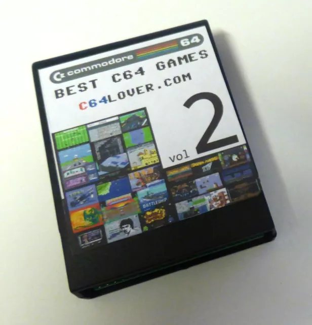  Commodore 64 / 128 Cartridge / Spielmodul .   18 Spiele 