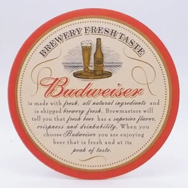 Anheuser Busch Budweiser Brewery Fresh Taste Beer Coaster-R453