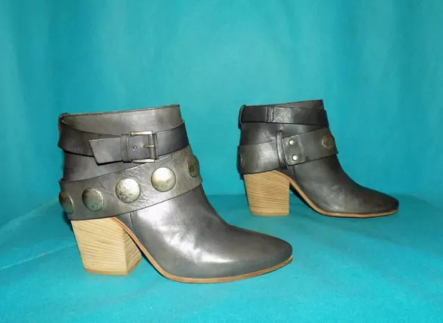 bottines boots VIC en cuir gris pointure 40 EUR