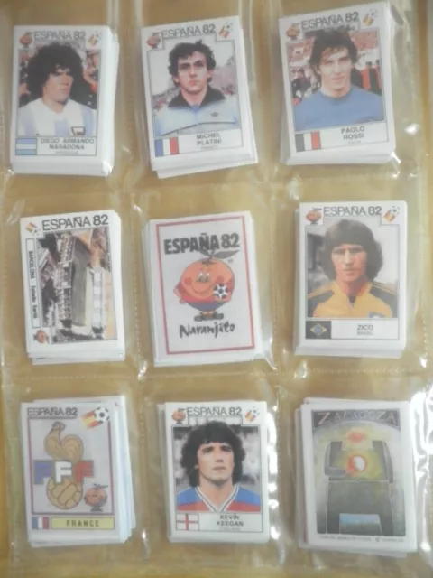 Set Complete Reproduction Figurine Stickers Calciatori Espana 82 Panini W. Cup