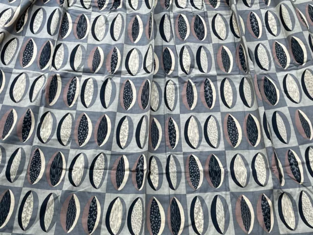 Set 4 Vintage 50s 60s Abstract Design Curtains Fabric Mid Century Modern Atomic