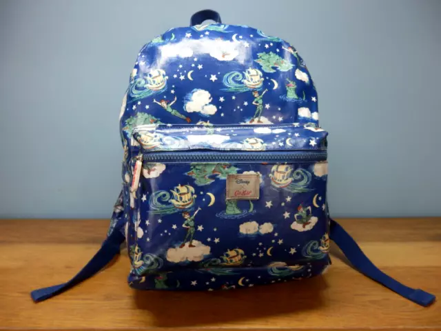 CATH KIDSTON & DISNEY rare Peter Pan patterned oilskin backpack / rucksack