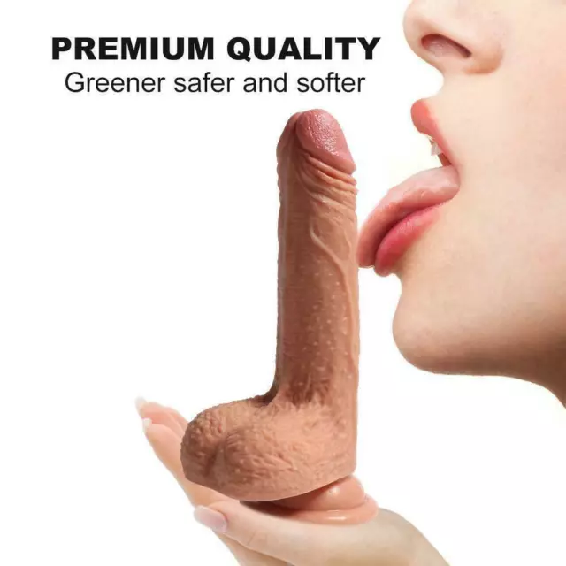 7 Inch-Silicone-Soft-Big-Huge-Sex-Dildo-Realistic-Suction-Cup-Female-Toy-love 3