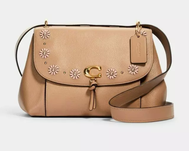 Remi saddle bag with whipstitch daisy applique best sale