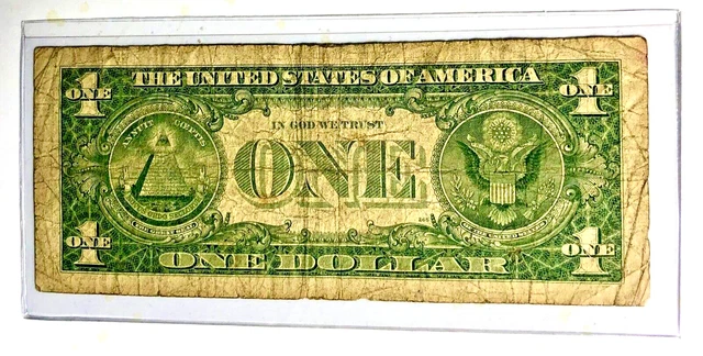 1957 $1 Dollar Bill Silver Certificate STAR Note Blue Seal Washington D.C. 5