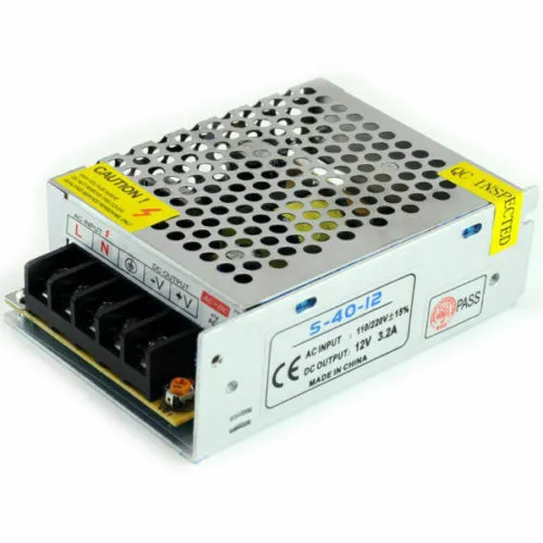 Alimentatore Trasformatore Stabilizzato Per Led Input 220V Ac Switching Dc 12V