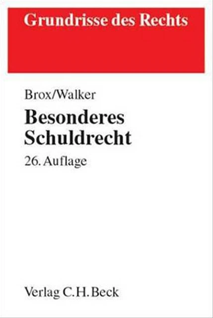 Besonderes Schuldrecht - Hans Brox