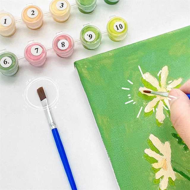DIY Oil Painting Kit Paint By Numbers Acrylic For Adult GX, Kids Beginners R9L8