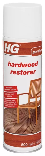 HG Hardwood Restorer 500ml - For Maintaining & Protecting Garden Furniture