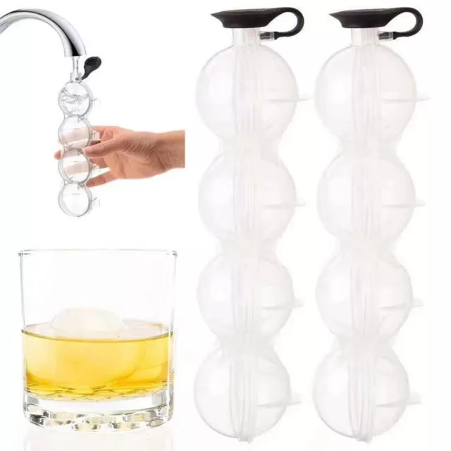 Round  Ice Mould Ice Ball Maker DIY Ice Cream Mold Plastic Whiskey Ice C_FE