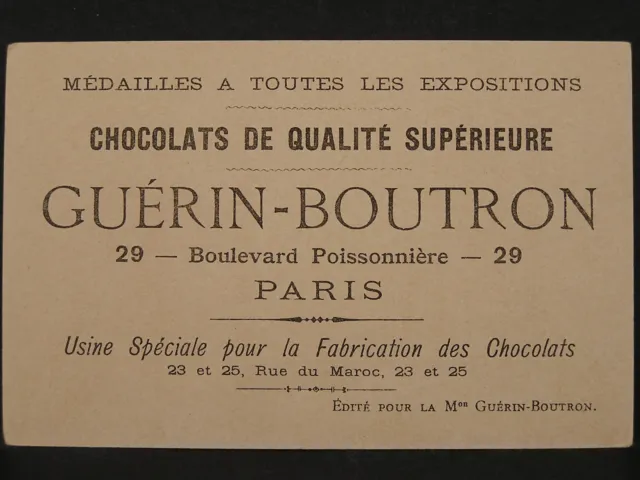 Chocolat Guerin-Boutron, Joli Chromo 19ème, Le Mat de Cocagne...Vieillemard... 2