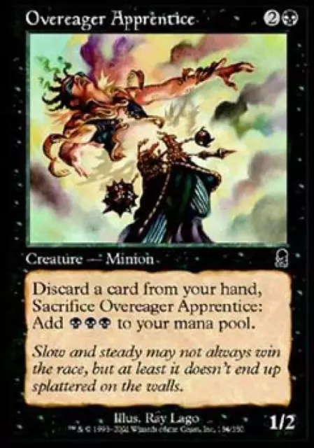 Overeager Apprentice -Foil Light Play English MTG Odyssey