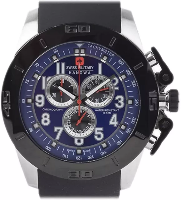 MONTRE Homme Swiss Military Hanowa MADE SUISSE. Chrono avec date. 598,00 € Neuve 3