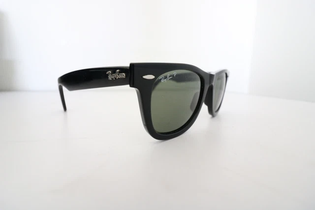 Ray Ban Wayfarer RB2140 Unisex Sonnenbrille Sunglasses Schwarz Top Zustand 2
