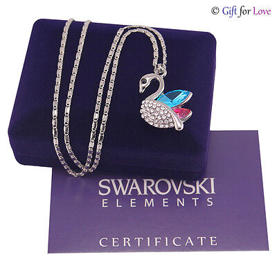 Swarovski Collana donna oro Swarovski Elements originale G4Love strass cristalli cuore 