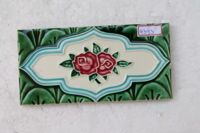 Old Circa 1930 Vintage Artdeco Ceramic Tile Border Made In Japan NH4393