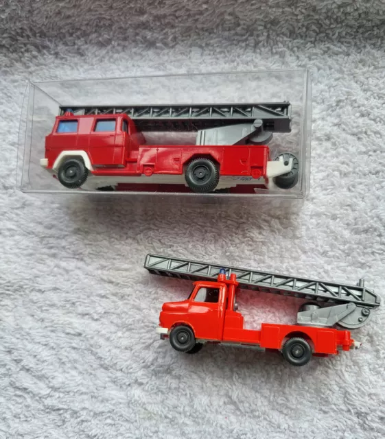 WIKING HO : 2 schöne Feuerwehr-Fz. - MAGIRUS-DEUTZ DL / OPEL Blitz - Neuw./VPs