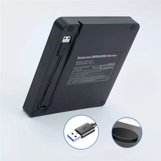 Ultra thin USB3 0 DVD RW CD Burner Universal Compatibility Shock Resistant