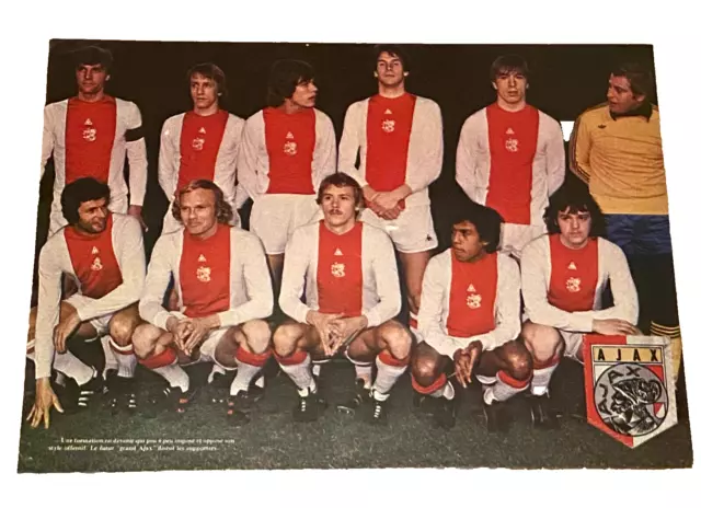 Football Voetbal poster Geels Krol Ajax Amsterdam Netherlands Holland 1979