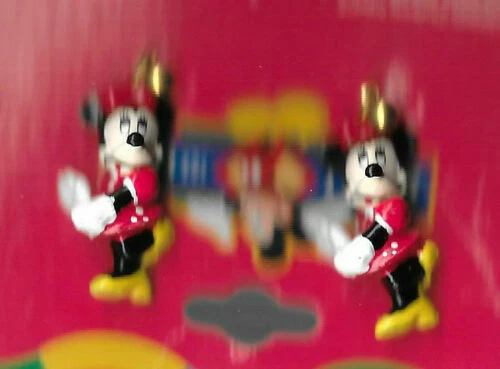 Disney Minnie Mouse Earrings Unused Mickey For Kids 1997 Jewelry Pierced Post