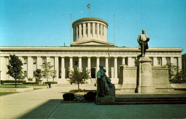 Postcard - State Capitol & McKinley Memorial, Columbus, Ohio  1919