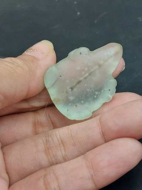 Collectible Estate Original Ancient Burmese Pyu period Rock Crystal Turtle bead 2