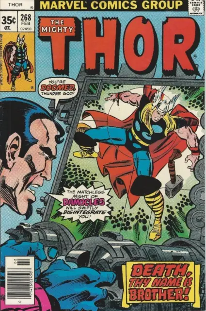 Marvel Comics Mighty Thor Vol 1 (1966 Series) # 268 VF 8.0
