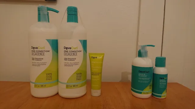 DevaCurl No-Poo Decadence and Leave-In Decadence, Cabinet Cleanout ~54oz