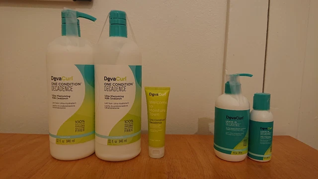 DevaCurl No-Poo Decadence and Leave-In Decadence, Cabinet Cleanout ~54oz DevaCurl No-Poo Decadence and Leave-In Decadence, Cabinet Cleanout ~54oz