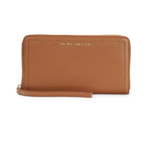 Marc Jacobs Pebbled Leather Zip Around Long Wallet Coin Purse in SMOKED ALMOND Marc Jacobs Pebbled Leather Zip Around Long Wallet Coin Purse in SMOKED ALMOND