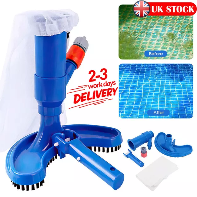 Swimming Pool Spa Suction Vacuum Head Cleaner Cleaning Kit Accessories Tool UK