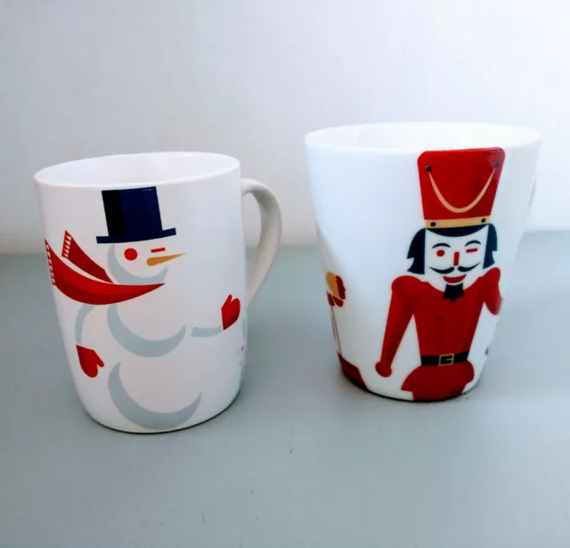Snowman Nutcracker Coffee Tea Mug Cup Christmas Holiday Winter Starbucks 2012