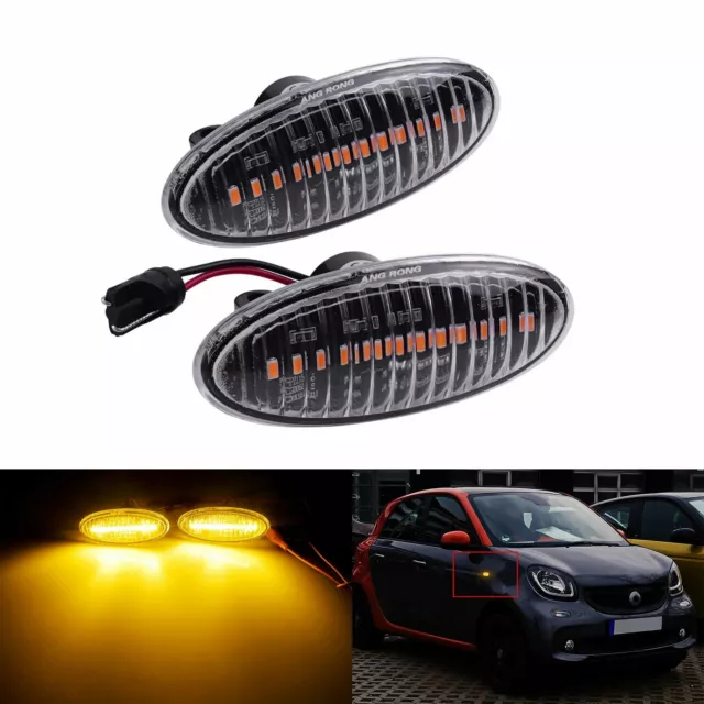 Latéral Repetiteur LED Clignotant Clair Lentille Pour Nissan Cube Renault Koleos