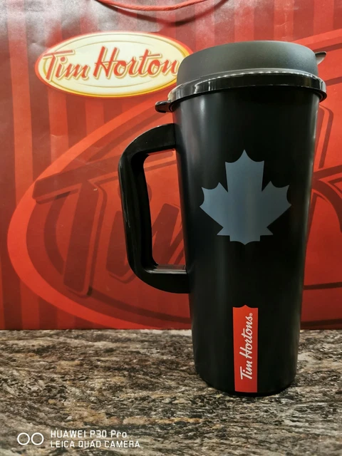 Tim Hortons Whirley Black Travel Mug