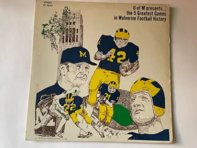 5 Greatest Games in Wolverine Football History LP U of Michigan Bob Ufer