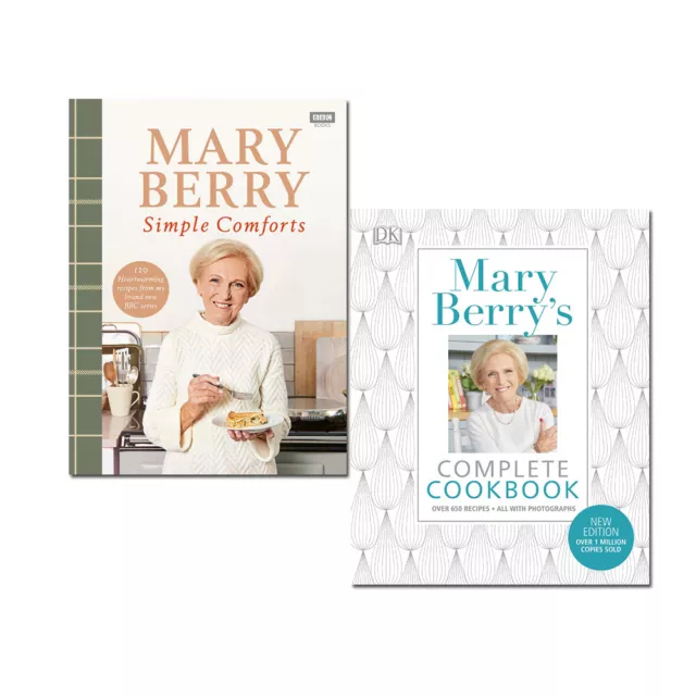 Mary Berry Sammlung 2 Bücher Set Mary Berrys einfacher Komfort, komplettes Kochbuch 2