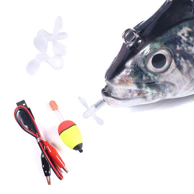 Leurre Électrique Robotique Avec LED - Appât Pêche Rechargeable USB - Simulation Poisson Réaliste