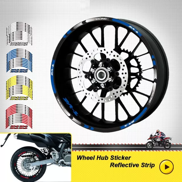 Rim Stripes Wheel Decals Tape Stickers For Suzuki Drz400Sm Dr-Z 400Sm 2005-2023