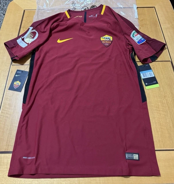 Maillot AS Roma Match Porté Vintage - Totti N°10, Taille XL, Diadora, Signé (occasion)