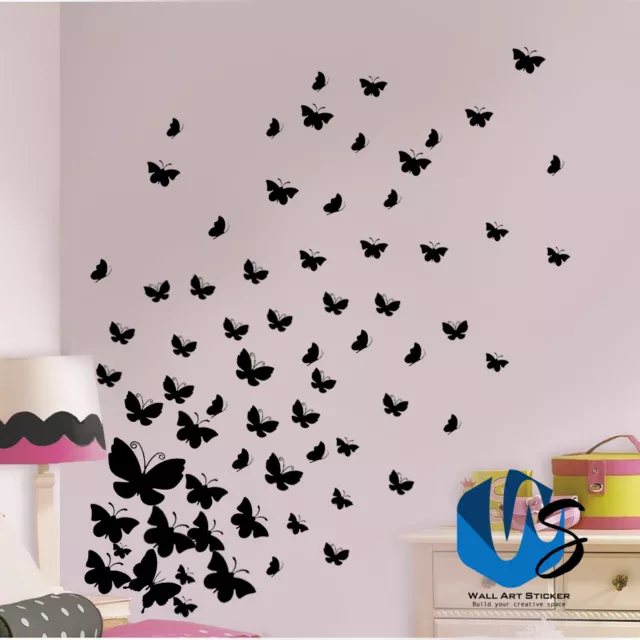 DIY Various size Butterfly wall Art Stickers wall decals room for baby nursery