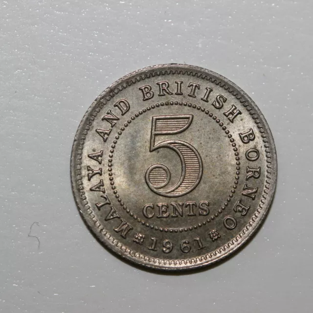 Malaya & British Borneo 5 cent 1961 UNC (JF/R223)
