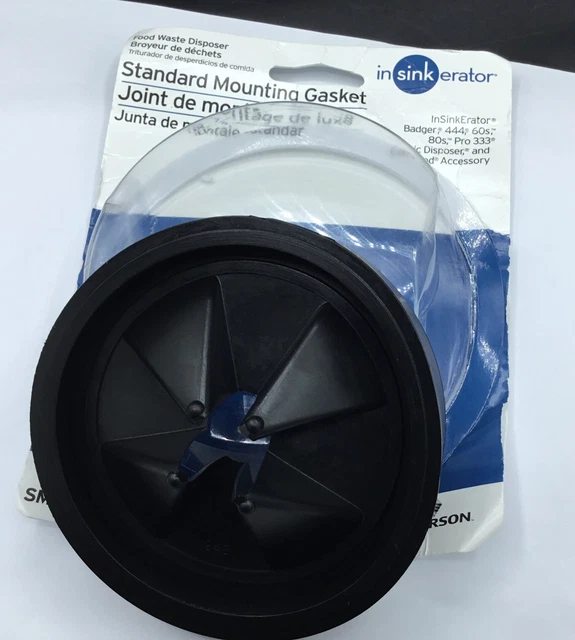 Junta de montaje de lujo InSinkErator DMG-00 negra nueva caja abierta