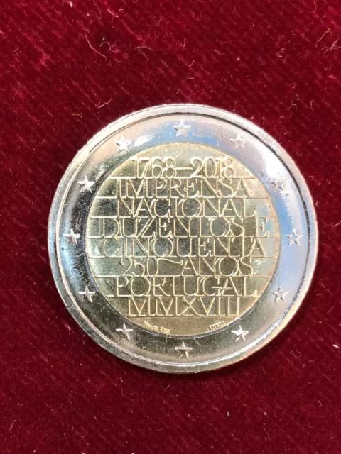 Portogallo 2 euro 2018 250° Commemorativo anniversario della Zecca PORTUGAL