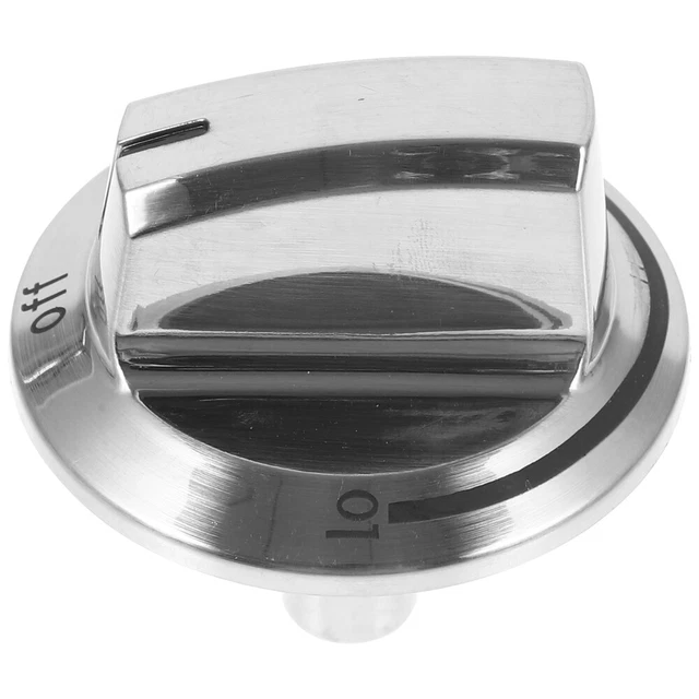 Lot De 5 Boutons De Cuisinière à Gaz Universels - Diamètre Tige 6 Mm, Alliage Zinc, Design Moderne